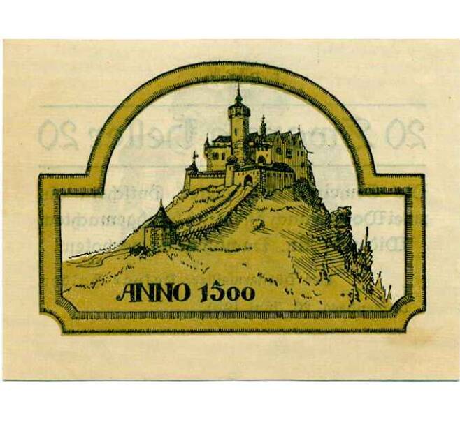 Банкнота 20 геллеров 1920 года Австрия — Ваксенберг (Нотгельд) (Артикул: B2-14592) — Фото №2