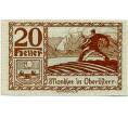 Банкнота 20 геллеров 1920 года Австрия — Мондзее (Нотгельд) (Артикул: B2-14661) — Фото №1