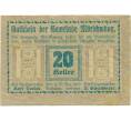 Банкнота 20 геллеров 1920 года Австрия — Мершванг (Нотгельд) (Артикул: B2-14666) — Фото №1