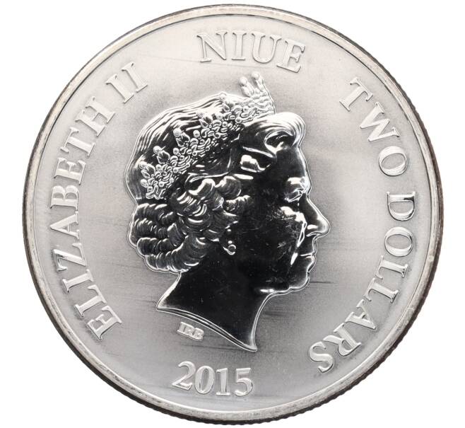 Монета 2 доллара 2015 года Ниуэ «Китайский гороскоп — Год козы» (Артикул: K10-2856) — Фото №2