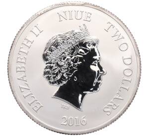 2 доллара 2016 года Ниуэ «Бисса» — Фото №2