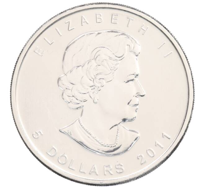 Монета 5 долларов 2011 года Канада «Природа Канады — Волк» (Артикул: K10-2878) — Фото №2