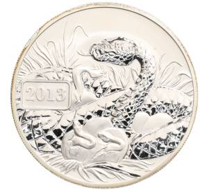 5 долларов 2013 года Токелау «Восточный календарь — Год Змеи»