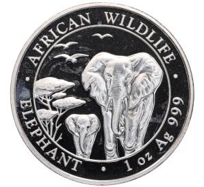 100 шиллингов 2015 года Сомали «Дикая природа Африки — Слон» — Фото №1