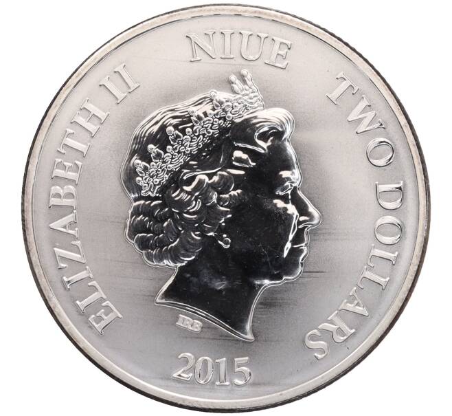 Монета 2 доллара 2015 года Ниуэ «Китайский гороскоп — Год козы» (Артикул: K10-2901) — Фото №2