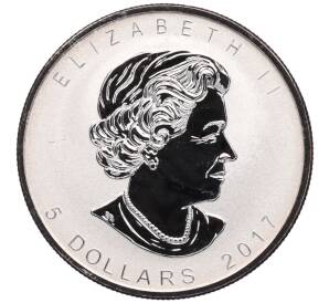 5 долларов 2017 года Канада «Кленовый лист — Год петуха» — Фото №2