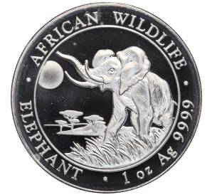 100 шиллингов 2016 года Сомали «Дикая природа Африки — Слон» — Фото №1