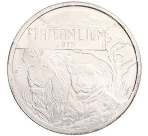 5000 франков 2015 года Бурунди «Африканский лев» — Фото №1