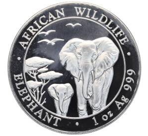 100 шиллингов 2015 года Сомали «Дикая природа Африки — Слон» — Фото №1