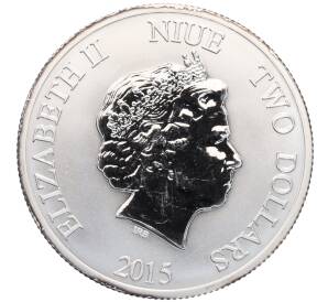2 доллара 2015 года Ниуэ «Бисса» — Фото №2