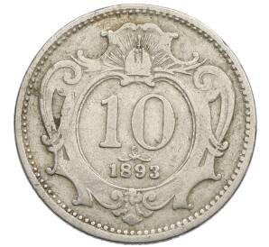 10 геллеров 1893 года Австрия — Фото №1