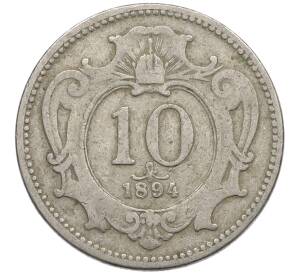 10 геллеров 1894 года Австрия — Фото №1