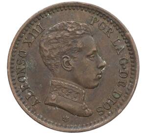 2 сентимо 1905 года Испания