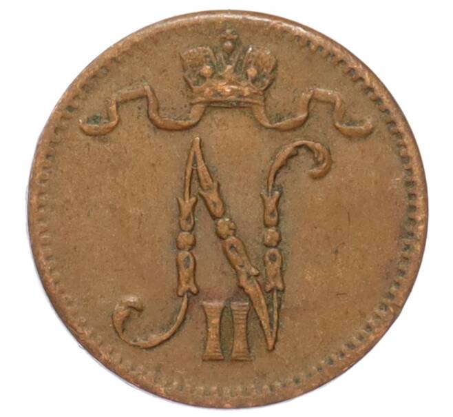 Монета 1 пенни 1915 года Русская Финляндия (Артикул: K10-3145) — Фото №2