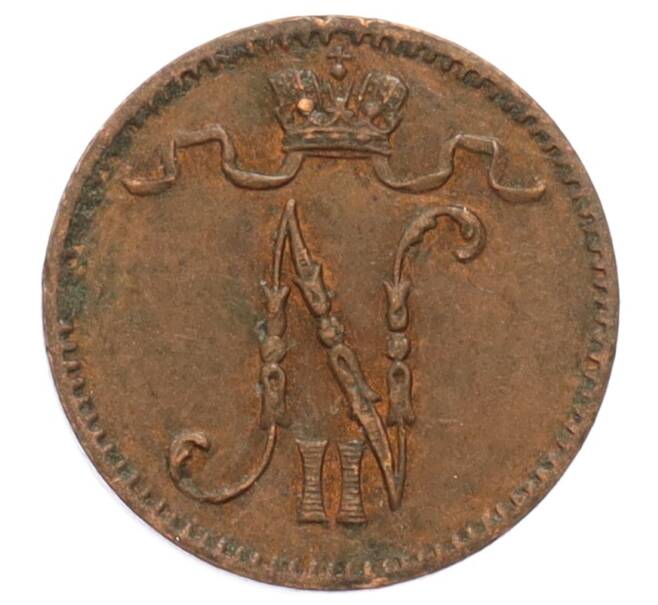 Монета 1 пенни 1914 года Русская Финляндия (Артикул: K10-3146) — Фото №2