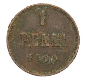 1 пенни 1900 года Русская Финляндия — Фото №1