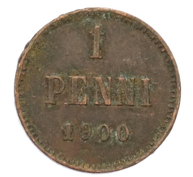 Монета 1 пенни 1900 года Русская Финляндия (Артикул: K10-3148) — Фото №1