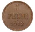 Монета 1 пенни 1912 года Русская Финляндия (Артикул: K10-3151) — Фото №1