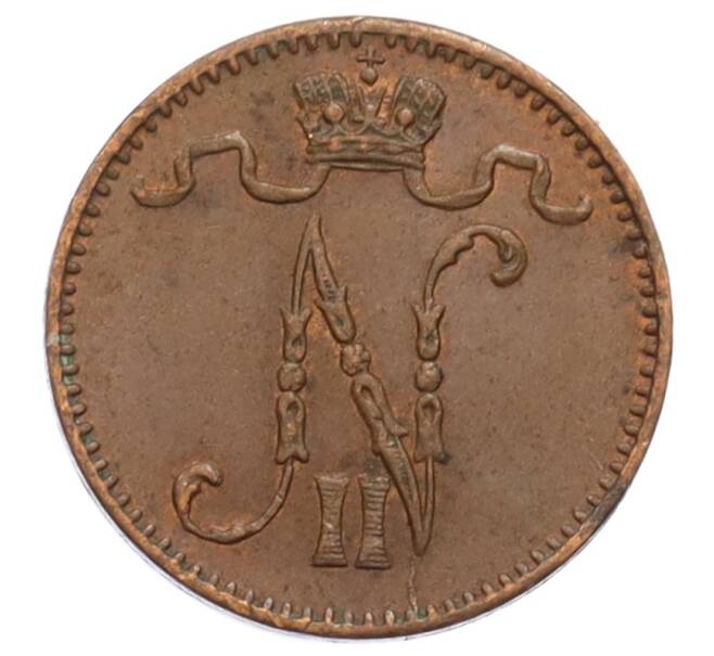 Монета 1 пенни 1912 года Русская Финляндия (Артикул: K10-3151) — Фото №2
