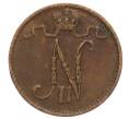 Монета 1 пенни 1911 года Русская Финляндия (Артикул: K10-3154) — Фото №2