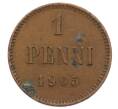 Монета 1 пенни 1905 года Русская Финляндия (Артикул: K10-3155) — Фото №1