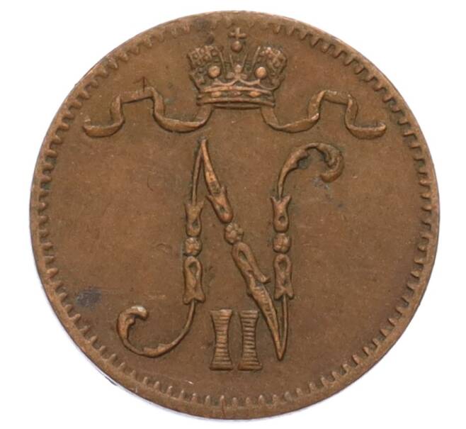 Монета 1 пенни 1905 года Русская Финляндия (Артикул: K10-3155) — Фото №2