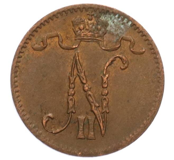 Монета 1 пенни 1916 года Русская Финляндия (Артикул: K10-3160) — Фото №2