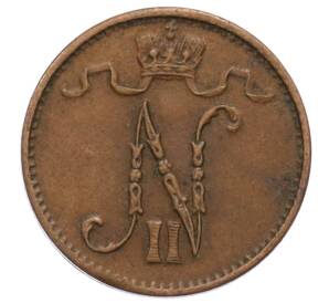 1 пенни 1915 года Русская Финляндия — Фото №2