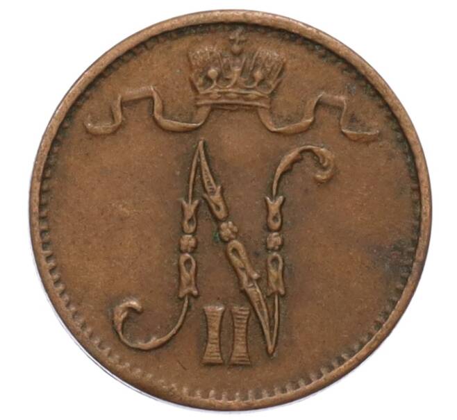 Монета 1 пенни 1915 года Русская Финляндия (Артикул: K10-3162) — Фото №2