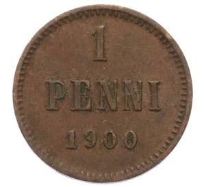 1 пенни 1900 года Русская Финляндия — Фото №1