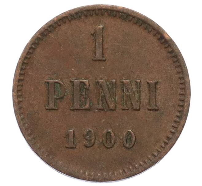 Монета 1 пенни 1900 года Русская Финляндия (Артикул: K10-3163) — Фото №1