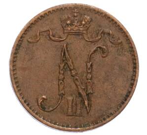 1 пенни 1909 года Русская Финляндия — Фото №2