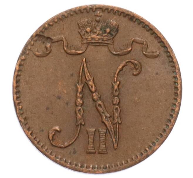 Монета 1 пенни 1915 года Русская Финляндия (Артикул: K10-3168) — Фото №2