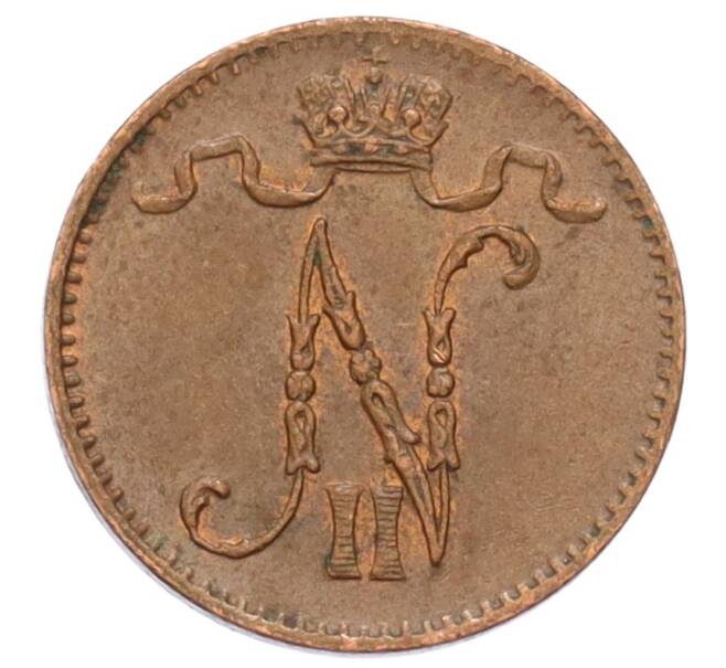 Монета 1 пенни 1915 года Русская Финляндия (Артикул: K10-3171) — Фото №2