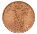 Монета 1 пенни 1907 года Русская Финляндия (Артикул: K10-3173) — Фото №2