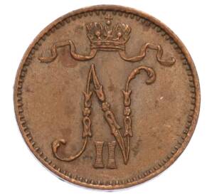 1 пенни 1909 года Русская Финляндия — Фото №2