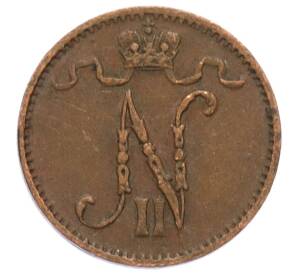 1 пенни 1909 года Русская Финляндия — Фото №2