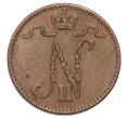Монета 1 пенни 1914 года Русская Финляндия (Артикул: K10-3183) — Фото №2