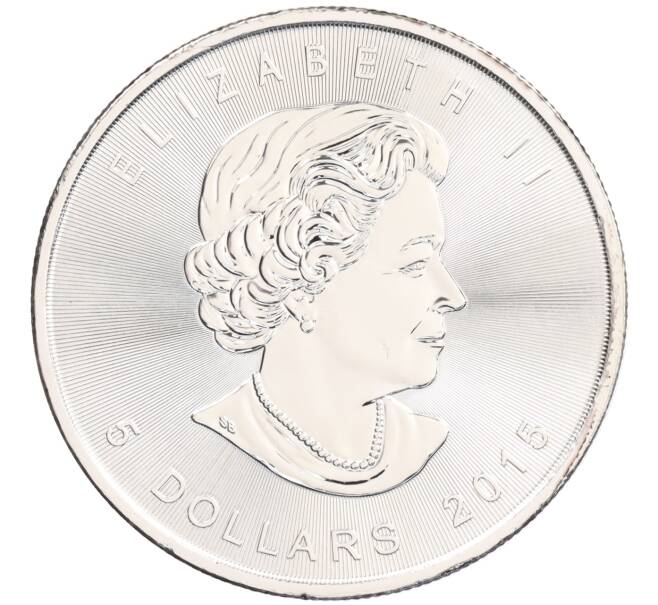 Монета 5 долларов 2015 года Канада «Кленовый лист» (Артикул: K10-3225) — Фото №2