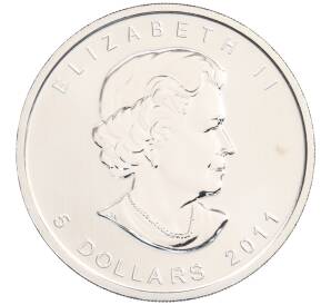 5 долларов 2011 года Канада «Кленовый лист» — Фото №2