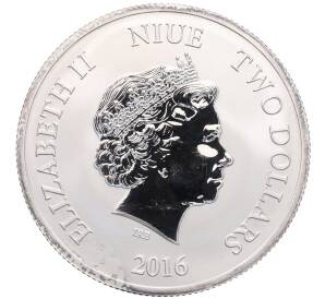 2 доллара 2016 года Ниуэ «Бисса» — Фото №2