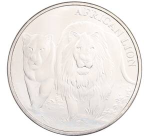 5000 франков 2016 года Конго «Африканский лев» — Фото №1