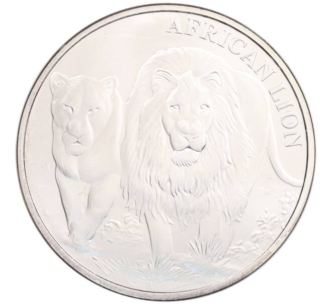 Монета 5000 франков 2016 года Конго «Африканский лев» (Артикул: K10-3237) — Фото №1
