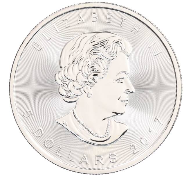 Монета 5 долларов 2017 года Канада «Кленовый лист» (Артикул: K10-3244) — Фото №2