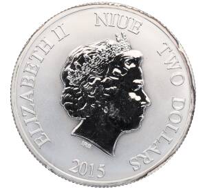 2 доллара 2015 года Ниуэ «Бисса» — Фото №2