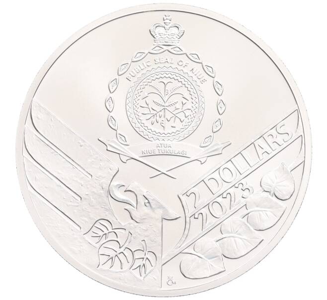 Монета 2 доллара 2023 года Ниуэ «Чешский лев» (Артикул: K10-3251) — Фото №2