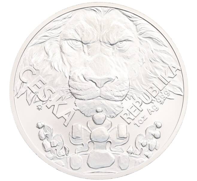 Монета 2 доллара 2023 года Ниуэ «Чешский лев» (Артикул: K10-3252) — Фото №1