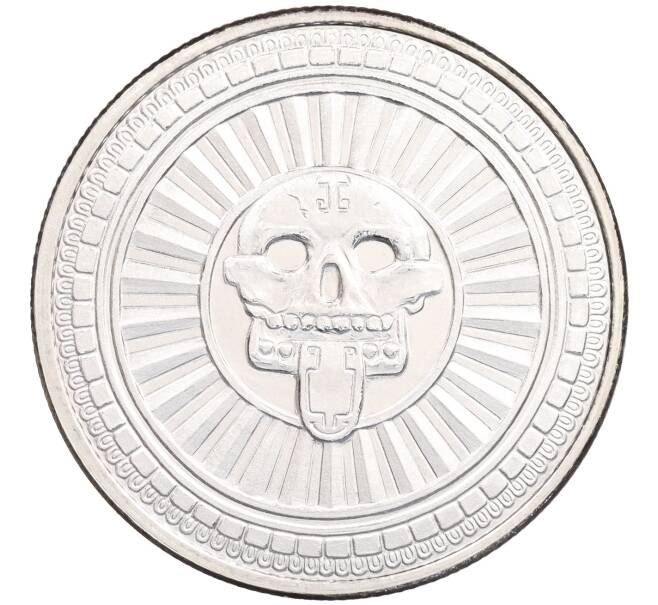 Монета 1 унция 2022 года США «Боги Ацтеков — Миктлантекутли (Бог смерти)» (Артикул: K10-3265) — Фото №2