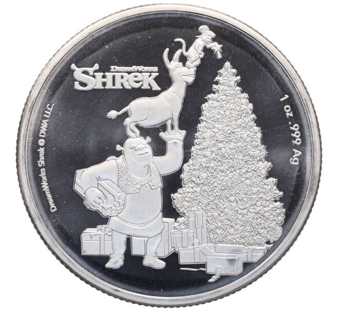 Монета 50 центов 2021 года Фиджи «Шрек» (Артикул: K10-3279) — Фото №1