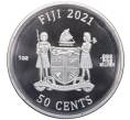 Монета 50 центов 2021 года Фиджи «Шрек» (Артикул: K10-3279) — Фото №2